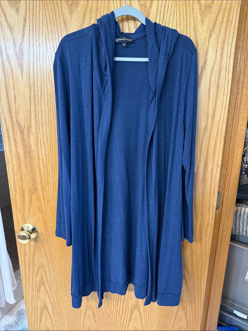 Wantable  Navy Hooded Open-Front Women's Cardigan